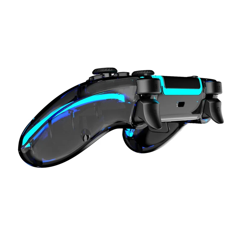 Bluetooth-compatible Wireless Game Controller for PS5  /  PC  /  Android Devices RGB LED Gaming Gamepad with Programming Back Buttons - Black