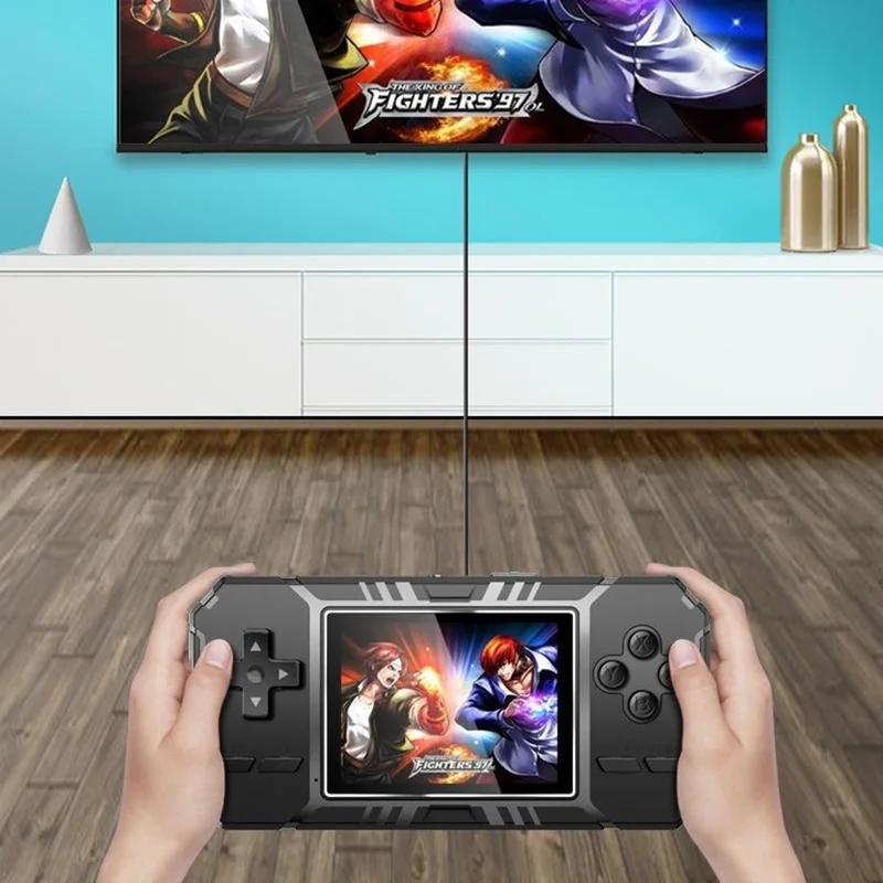 S8 Retro Handheld Video Game Console 500 in 1 Classic Games Portable Mini Gamepad - Black