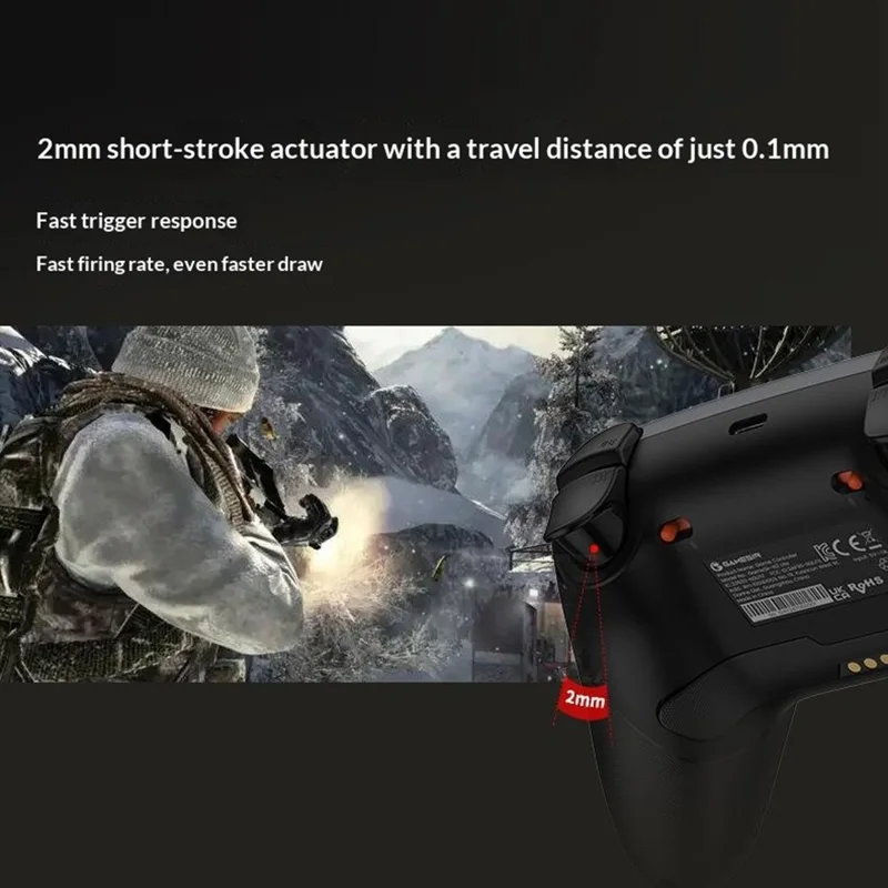 GAMESIR Nova 2 Lite Bluetooth-compatible 2.4G Wireless Game Controller with Hall Effect Joystick Wired Gamepad - Dark Grey