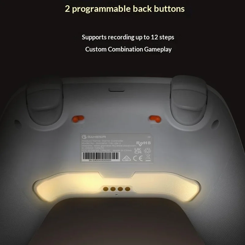 GAMESIR Nova 2 Lite Bluetooth-compatible 2.4G Wireless Game Controller with Hall Effect Joystick Wired Gamepad - Dark Grey