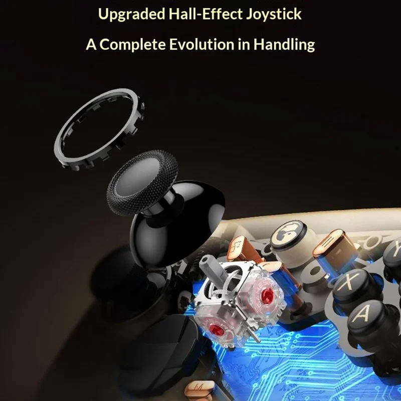 GAMESIR Nova 2 Lite Bluetooth-compatible 2.4G Wireless Game Controller with Hall Effect Joystick Wired Gamepad - Dark Grey