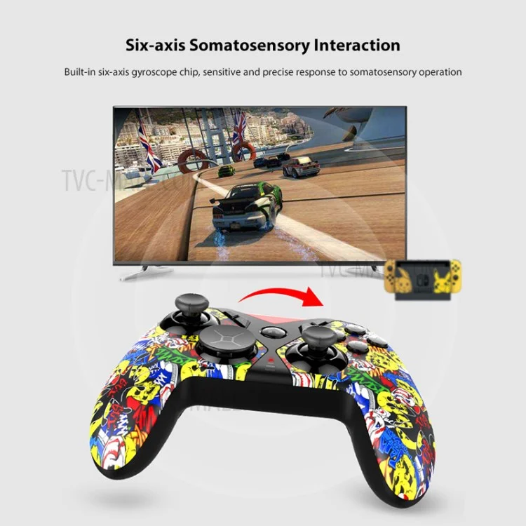 IPEGA PG-SW001 Bluetooth Wireless Ergonomic Gamepad 6-осевая Вибрационная Игра Для Nintendo Switch/Android/Computer - Многоцветный