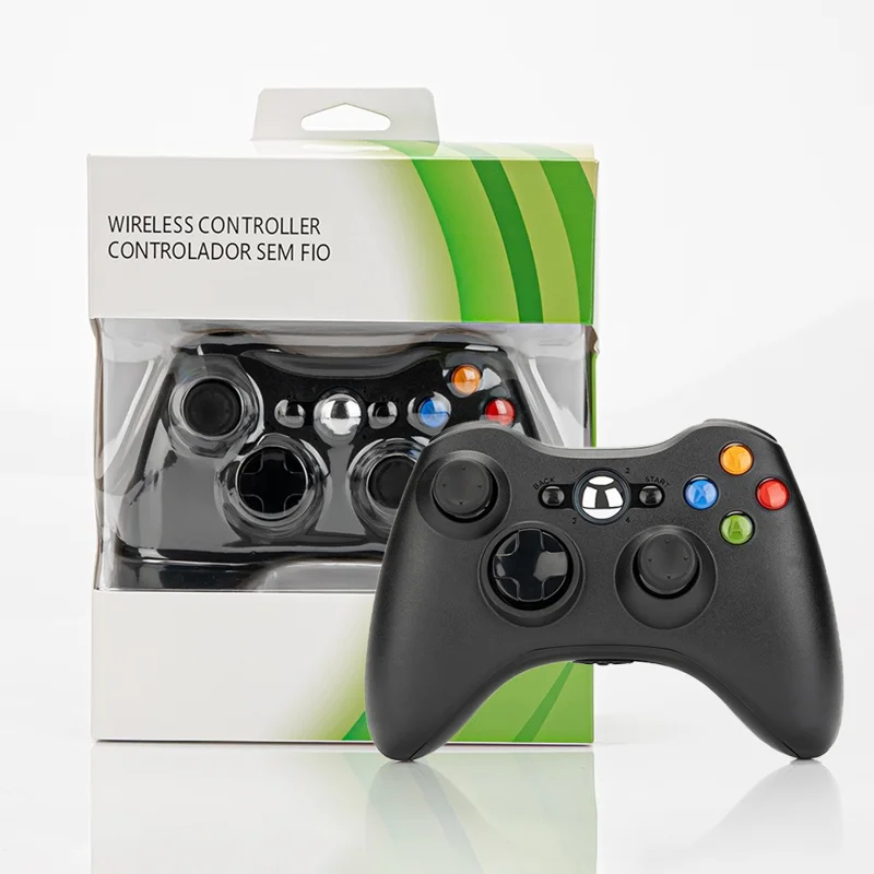 2.4G Wireless Controller for Microsoft Xbox 360 / PC Gaming Dual Motor Vibration Gamepad - Black