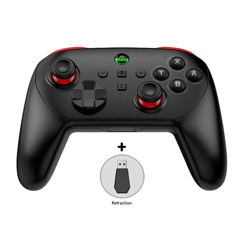 S13E Wireless Gaming Controller Dual Hall Effect Joysticks for Nintendo Switch 2 / Switch / PC with Programmable Back Buttons - Black  /  Red