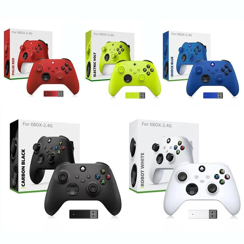 Game Controller for Xbox Series S / X / Xbox One / One S / One X / PC 2.4G Wireless Gamepad with Receiver - Black