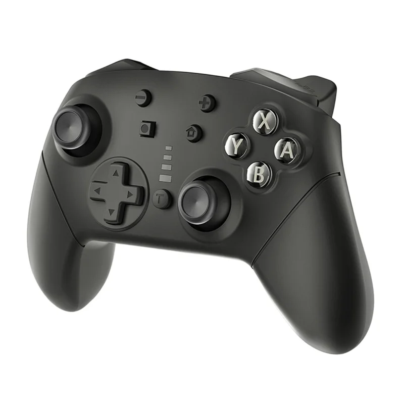 DNS-012 USB Wired Game Controller Dual Motor 6-Axis Gyroscope Bluetooth-compatible Gamepad for Nintendo Switch PC - Black