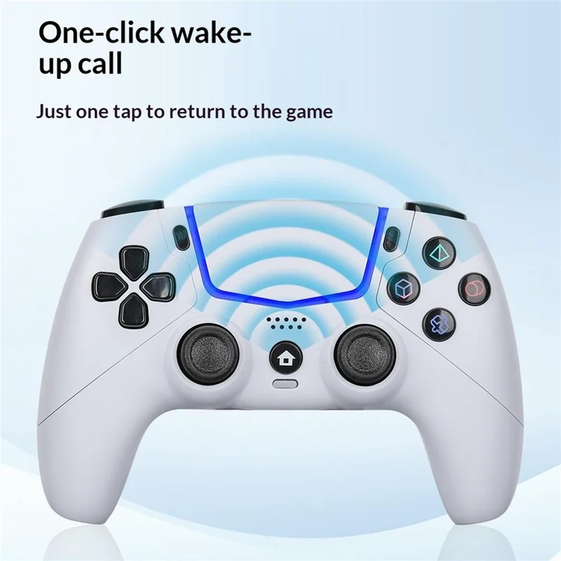 KP5 For Sony PlayStation 5 / PC Wired Gaming Controller 6-Axis Motion Sensing Dual Vibration Gamepad - Black