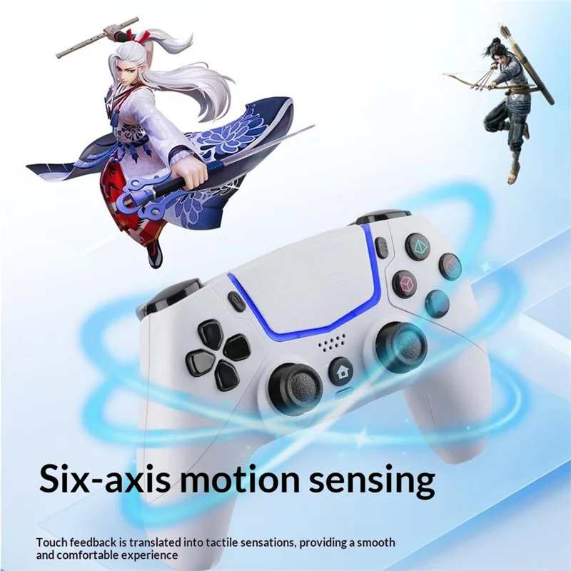 KP5 For Sony PlayStation 5 / PC Wired Gaming Controller 6-Axis Motion Sensing Dual Vibration Gamepad - Black