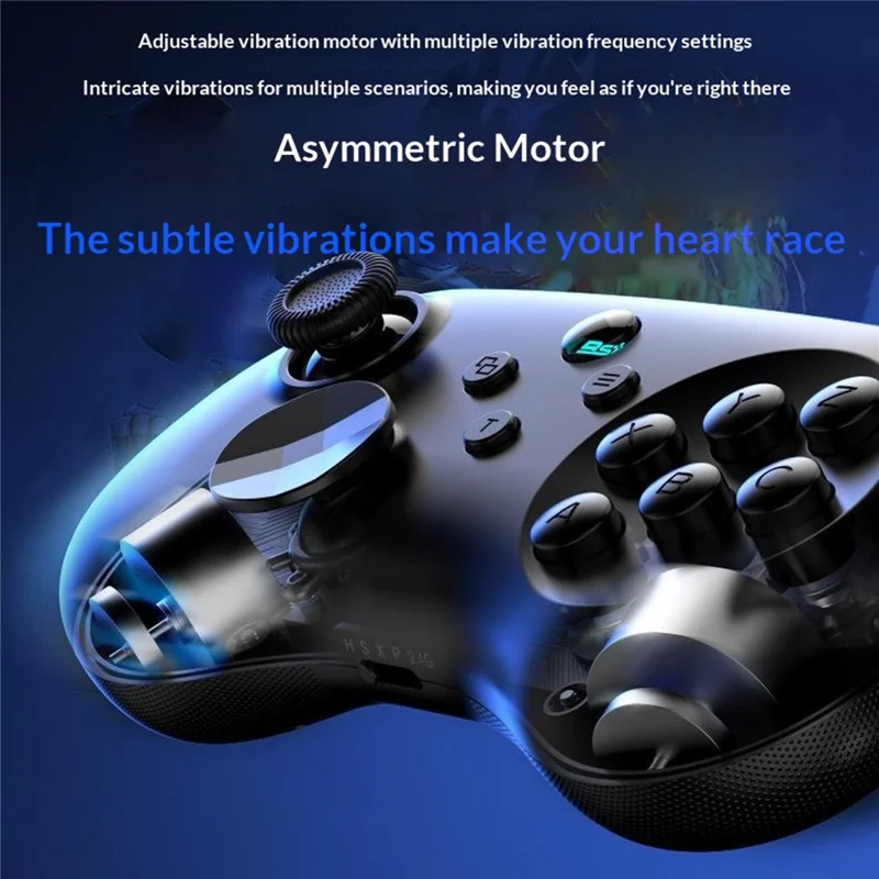 Y04 Gaming Controller 6-Tasten-Fighting-Layout Hall-Joystick für Nintendo Switch / Sony PlayStation 4 / 3 / PC – Schwarz