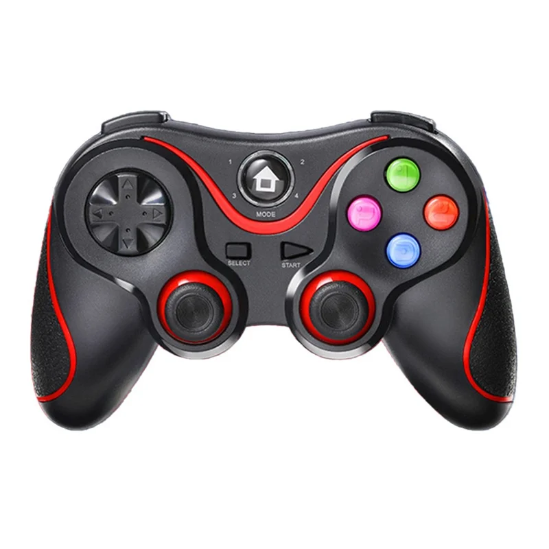 V8 Bluetooth-compatible Wireless Gamepad with Phone Holder for Android / iOS / PC / PS3 / TV Gaming Controller