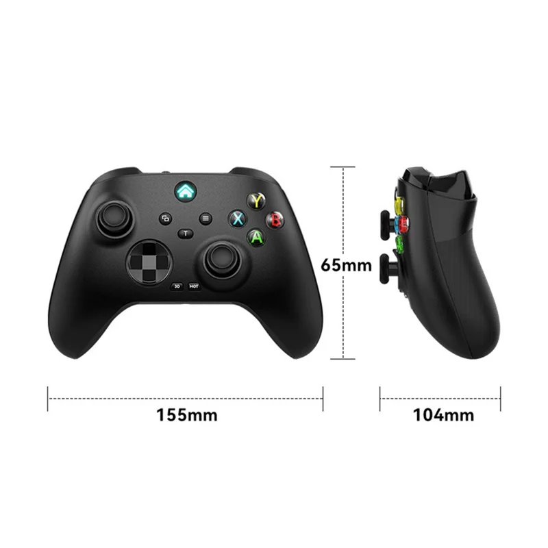 G11 Wireless Gaming Controller Hall Effect Triggers 6-Axis Gyroscope for Nintendo Switch / Sony PlayStation 4 / PC / iOS / Android - Black