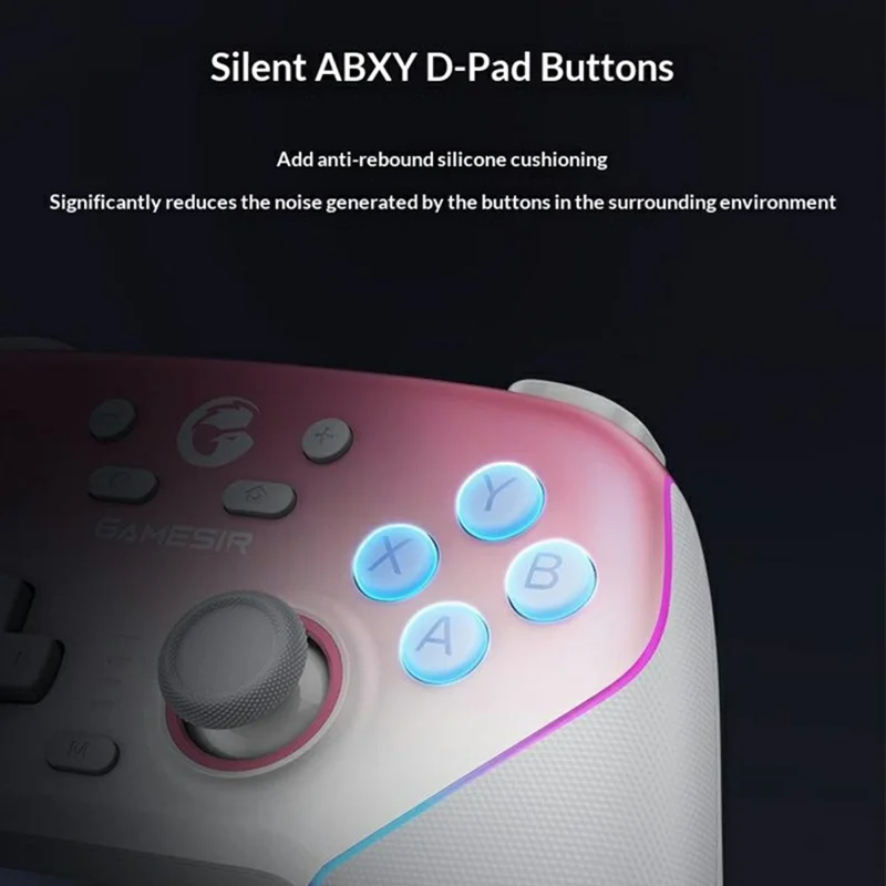 GAMESIR T4n Pro Tri-Mode Bluetooth-compatible Wireless Game Controller RGB Light with Charging Dock - Starry Blue