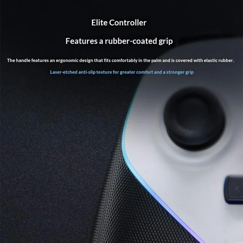 GAMESIR T4n Pro Tri-Mode Bluetooth-compatible Wireless Game Controller RGB Light with Charging Dock - White