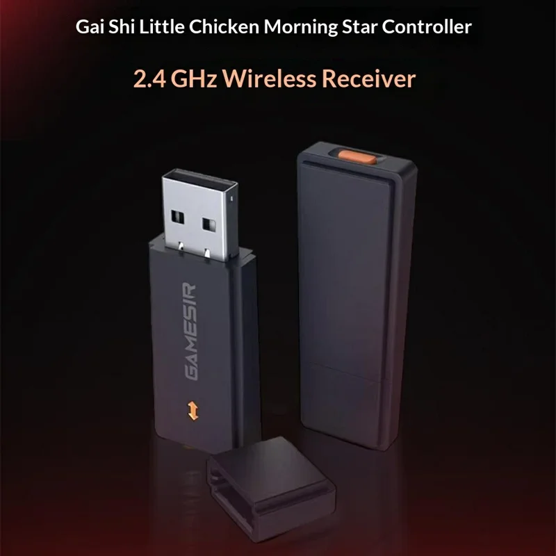 Беспроводной USB-адаптер GAMESIR 2,4 ГГц с низкой задержкой, режим Plug and Play, для Morning Star — черный