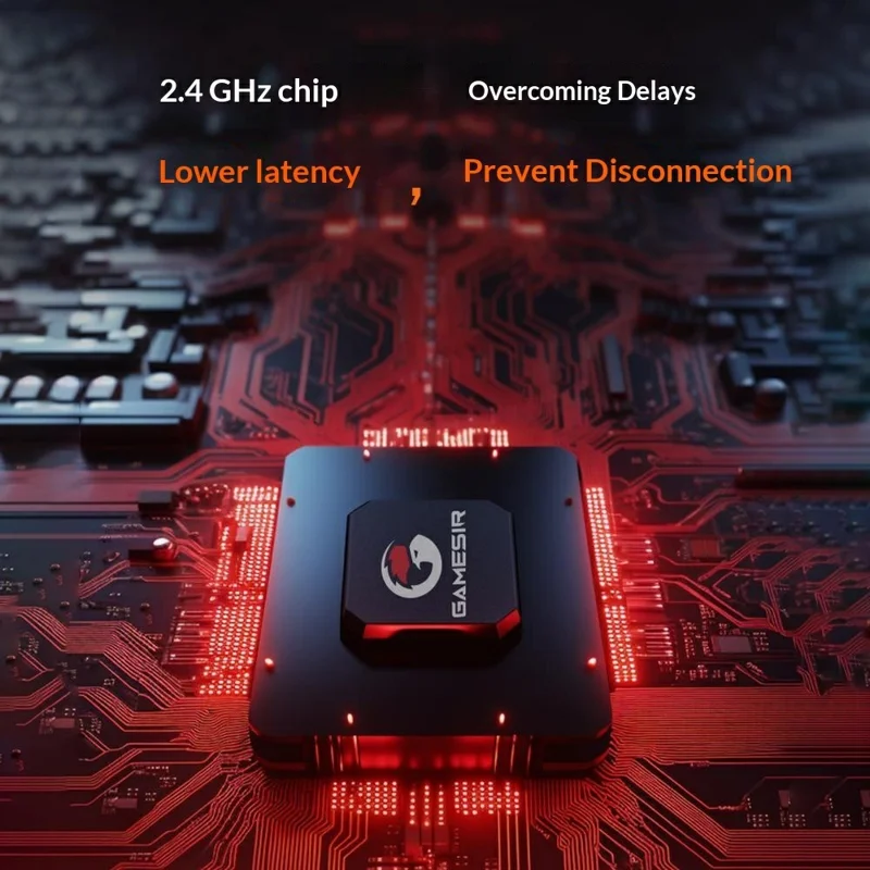 Беспроводной USB-адаптер GAMESIR 2,4 ГГц с низкой задержкой, режим Plug and Play, для Morning Star — черный