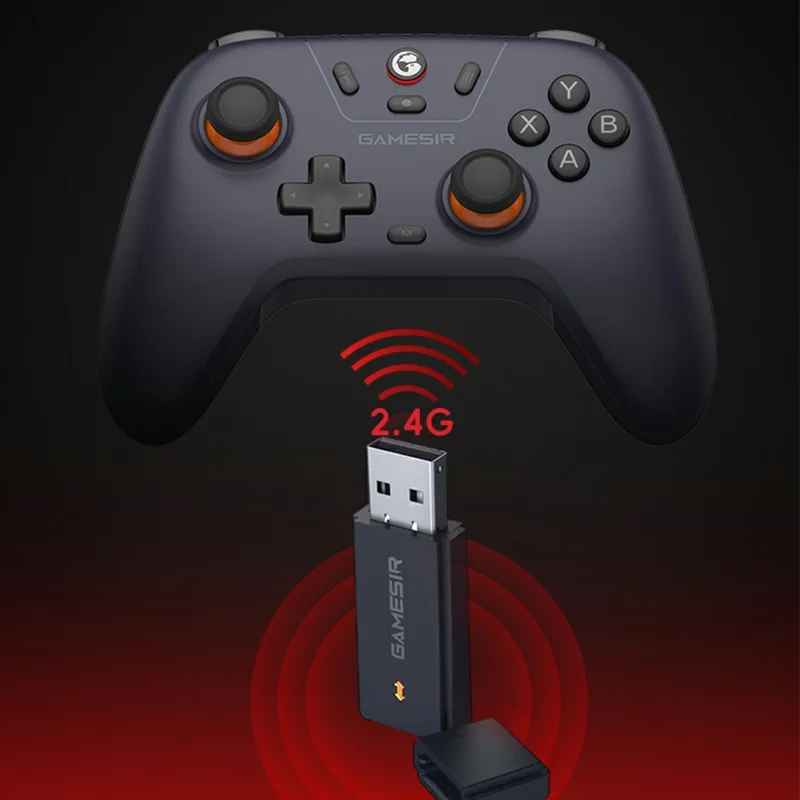 Беспроводной USB-адаптер GAMESIR 2,4 ГГц с низкой задержкой, режим Plug and Play, для Morning Star — черный