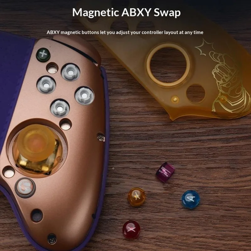 GAMESIR G8+ Controller per Gioco Telescopico Bluetooth-compatibile con Joystick a Effetto Hall per Xbox / Switch - Viola+Oro