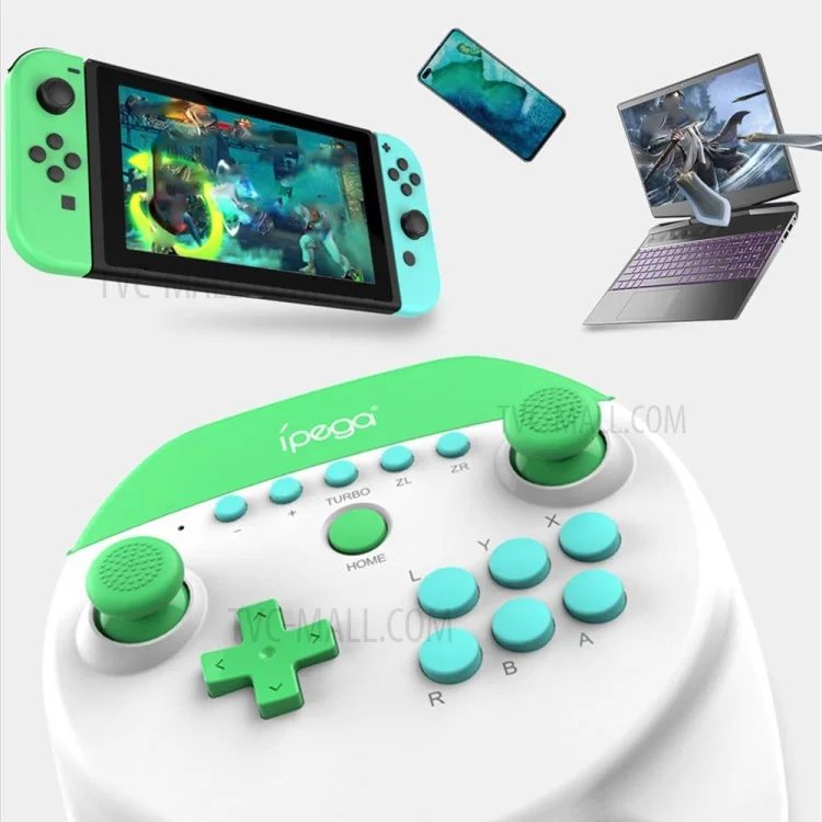 IPEGA PG-SW025 Bluetooth-compatible Wireless 6-Axis Vibration Gamepad Arcade Joystick Game Controller for Nintendo Switch/Switch Lite - Black