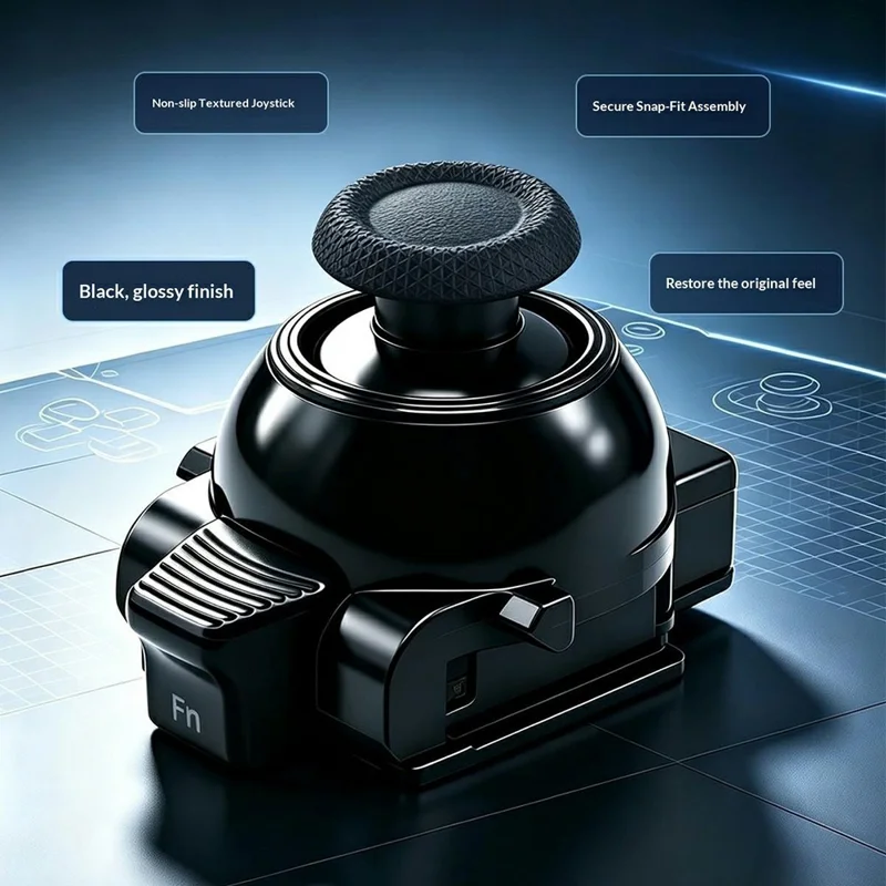 PS5-0161 Adjustable Damping Joystick Module for Sony PlayStation 5 Elite Controller Anti-Slip Texture Replacement - Black
