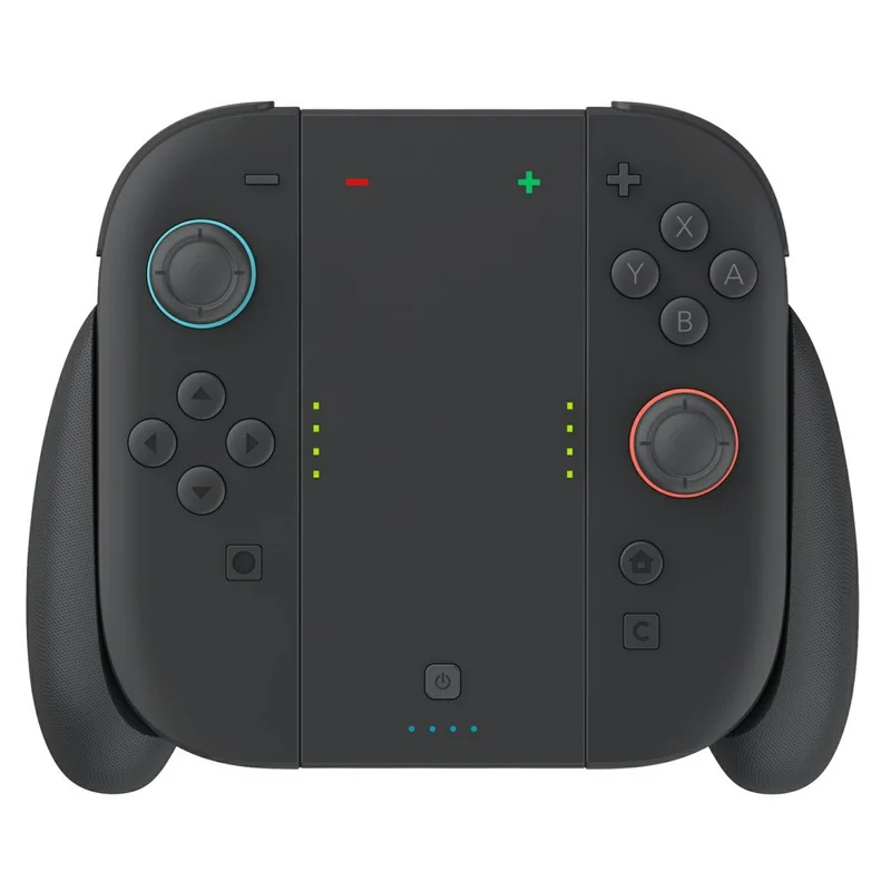 SW2070 Charging Grip for Nintendo Switch 2 Joy-Con Controller 1500mAh Portable Charger with Back Button - Black
