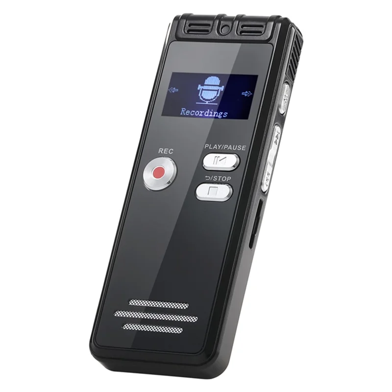 N15 Digital Voice Recorder 0.96 Inch LCD Screen Multifunctional MP3 Player, without Memory - Black