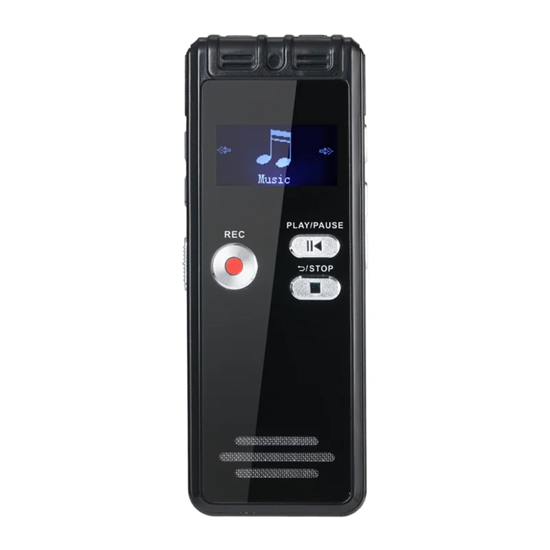 N15 Digital Voice Recorder 0.96 Inch LCD Screen Multifunctional MP3 Player, without Memory - Black