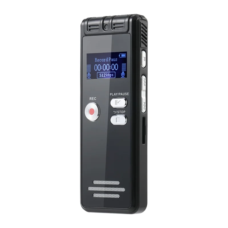 N15 Digital Voice Recorder 0.96 Inch LCD Screen Multifunctional MP3 Player, without Memory - Black