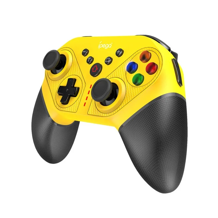 IPEGA PG-SW038A Wireless Bluetooth-compatible 6-Axis Vibration Gamepad Game Controller for Nintendo Switch/PS3/Android/PC - Yellow