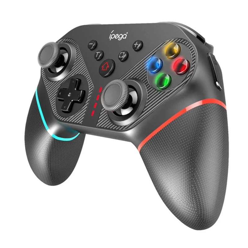 IPEGA PG-SW038A Wireless Bluetooth-compatible 6-Axis Vibration Gamepad Game Controller for Nintendo Switch/PS3/Android/PC - Black