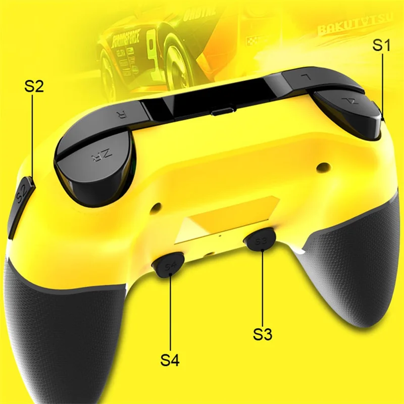 IPEGA PG-SW038A Wireless Bluetooth-compatible 6-Axis Vibration Gamepad Game Controller for Nintendo Switch/PS3/Android/PC - Black