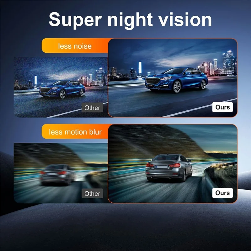 F311 3-Channel Dash Cam 4K+2K+2K 3.19 inch Screen 24H Parking Monitor G-Sensor Loop Recording, ACC Powered (without TF Card) - Black