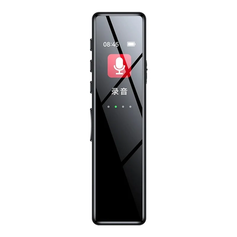 8830 16GB Digital Voice Recorder 0.96-Inch TFT Display 360-Degree Panoramic Microphone Audio Recorder - Black