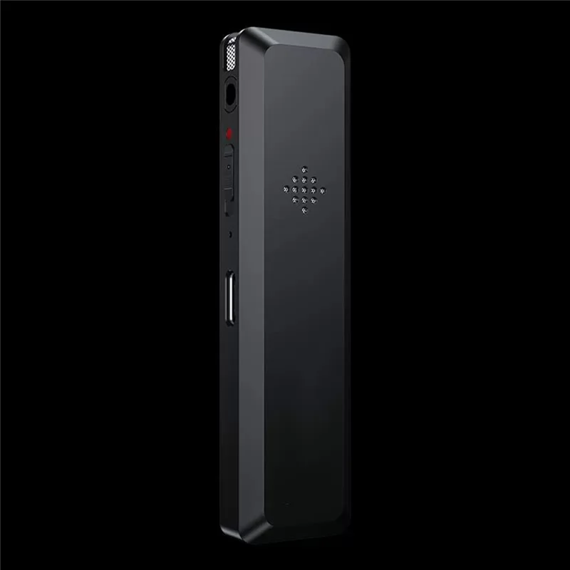 8GB Digital Voice Recorder 0.96-Inch TFT Display 360-Degree Panoramic Microphone Audio Recorder - Black