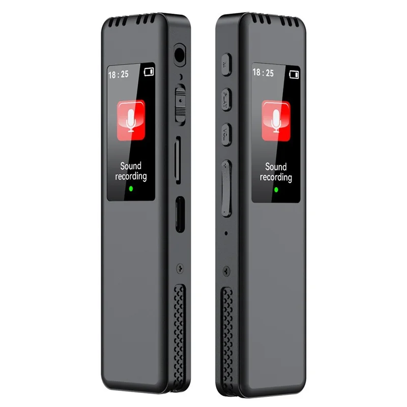 8832 128GB Digital Voice Recorder Noise Reduction Audio Recorder for Meetings Classes and Interviews - Black