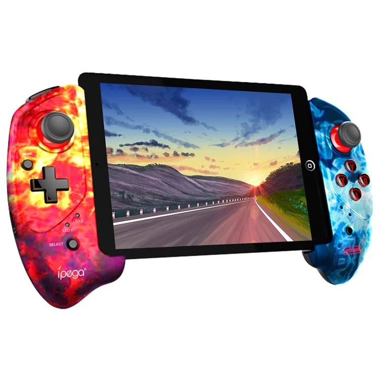 IPEGA PG-9083A/B Erweiterbar Wireless Bluetooth Spielcontroller Gamepad PUBG Joystick Pad für IOS/Android - Rote Blaue Flammen