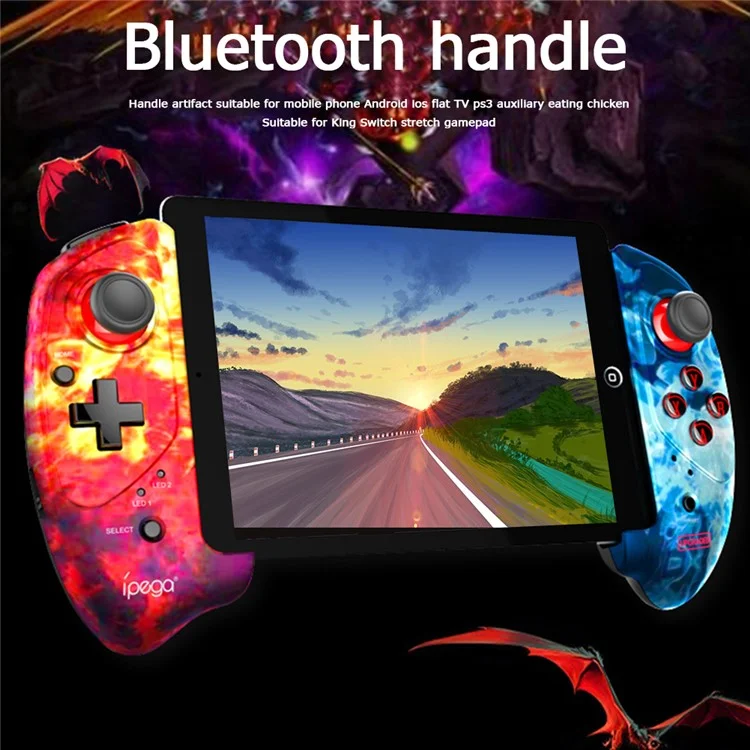 IPEGA PG-9083A/B Retractable Wireless Bluetooth-compatible Game Controller Gamepad PUBG Joystick Pad for IOS/Android - Camouflage