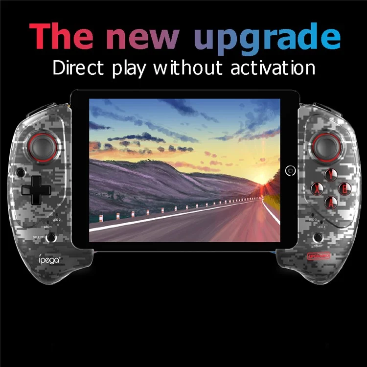 IPEGA PG-9083A/B Retractable Wireless Bluetooth-compatible Game Controller Gamepad PUBG Joystick Pad for IOS/Android - Camouflage