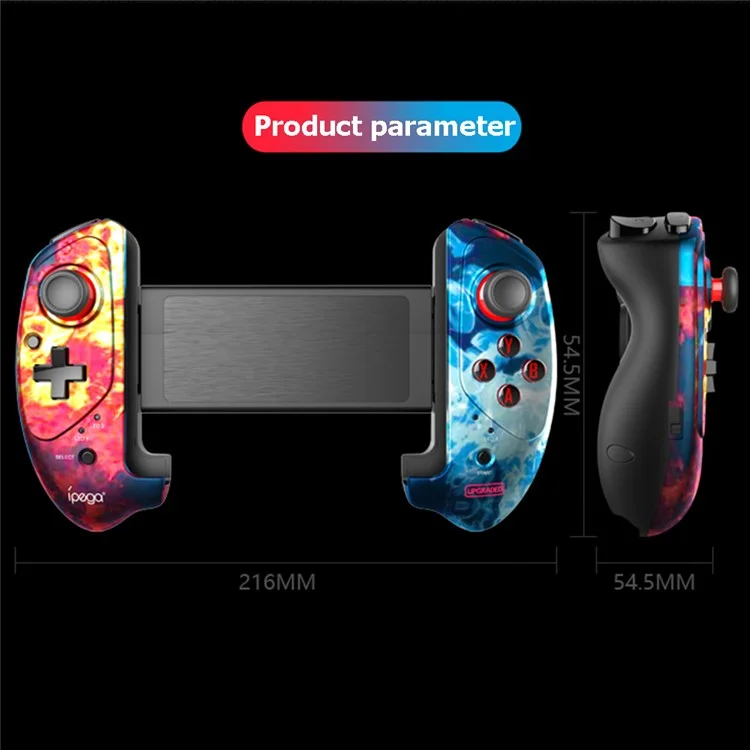 IPEGA PG-9083A/B Retractable Wireless Bluetooth-compatible Game Controller Gamepad PUBG Joystick Pad for IOS/Android - Camouflage