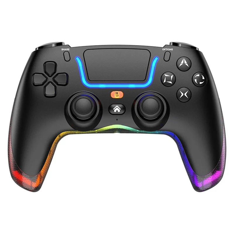 Drahtloser Game-Controller P07 mit Hall-Effekt-Joysticks, Bluetooth-kompatibel 5.4, 1000-mAh-Akku für Sony PlayStation 5, Android, PC und iOS – Schwarz