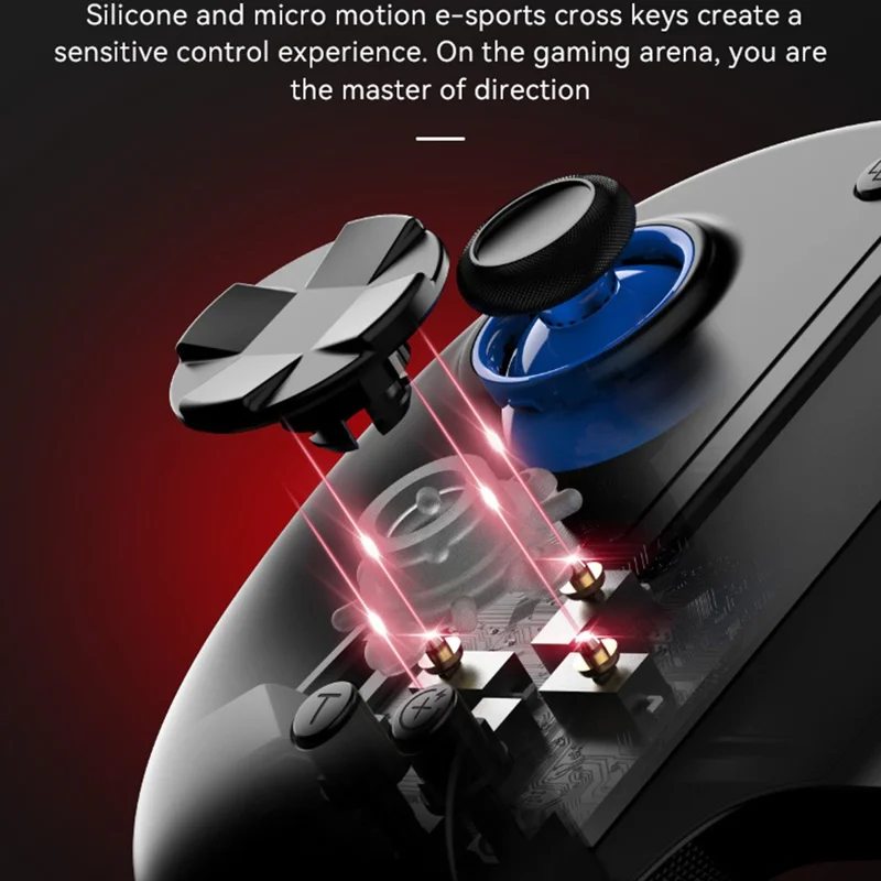 D8+ Bluetooth 5.2 Draadloze Controller voor Nintendo Switch, iOS, Android, Sony PlayStation 3 / 4 en PC met USB-C Dual Mode en 6-assige Gyroscoop - Zwart