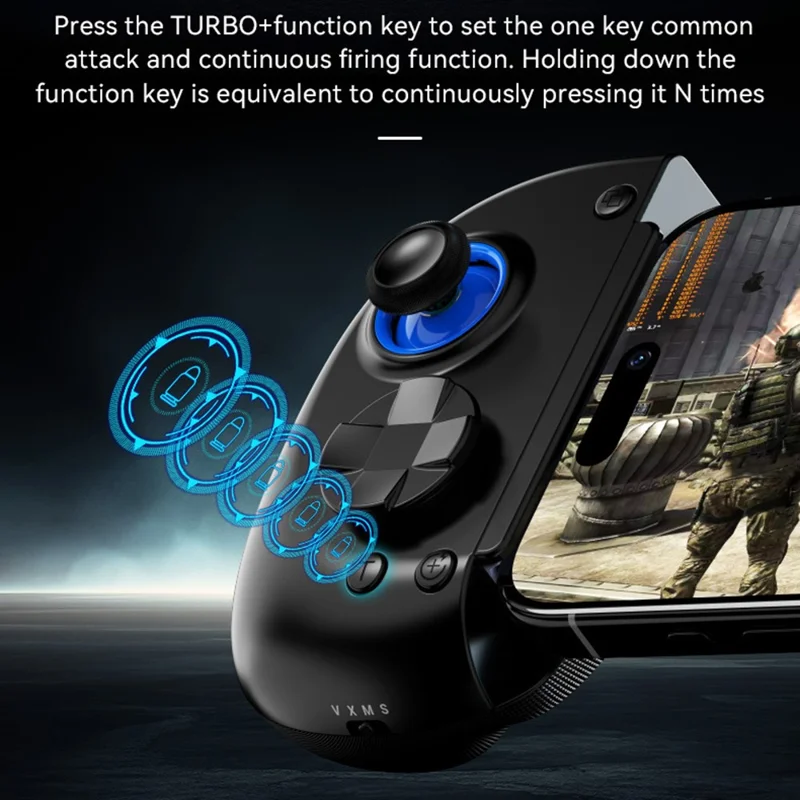 D8+ Bluetooth 5.2 Draadloze Controller voor Nintendo Switch, iOS, Android, Sony PlayStation 3 / 4 en PC met USB-C Dual Mode en 6-assige Gyroscoop - Zwart