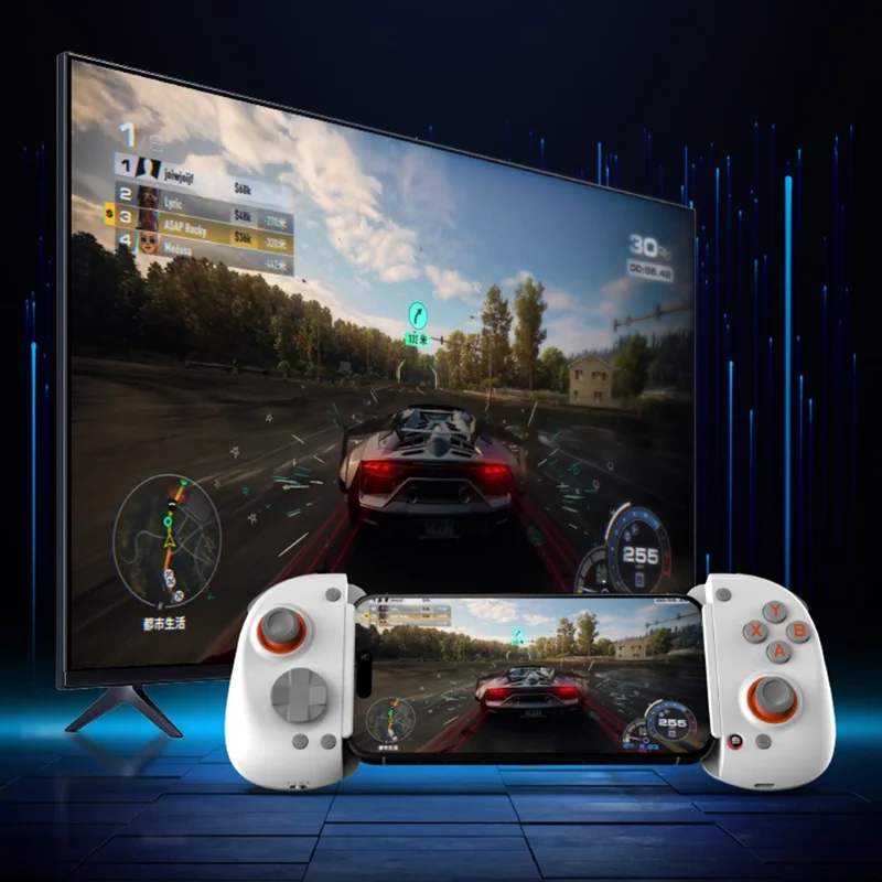 D8+ Bluetooth-compatible 5.2 Wireless Controller for Nintendo Switch, iOS, Android, Sony PlayStation 3 / 4 and PC with USB-C Dual Mode and 6-Axis Gyro - White