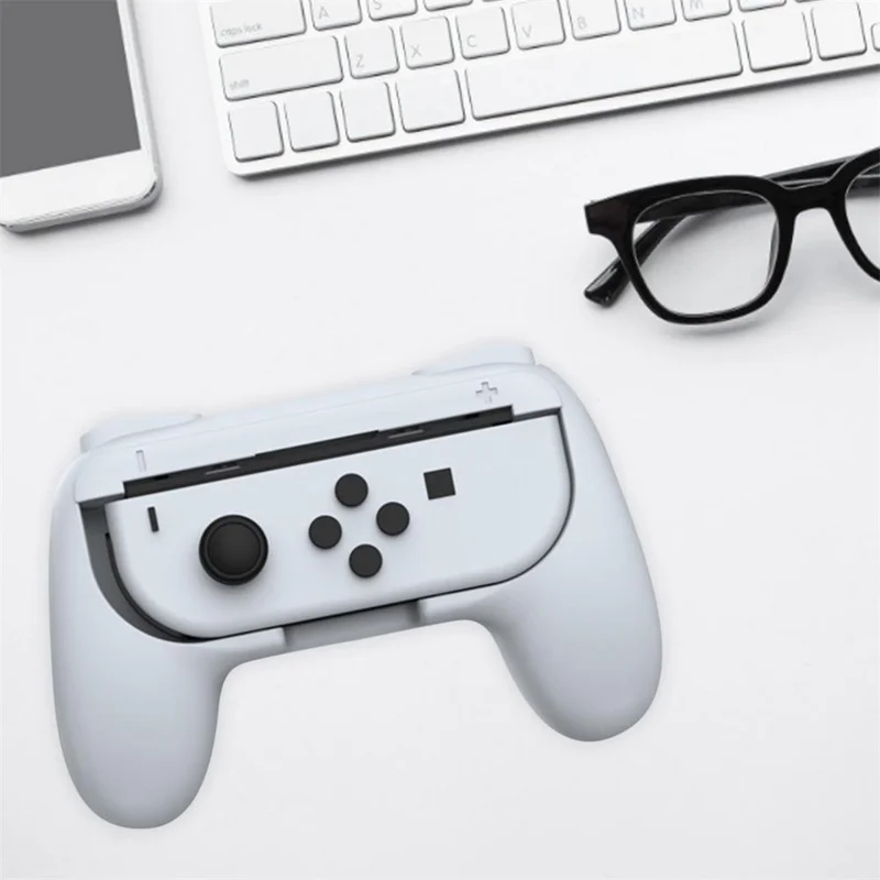 DOBE-TNS-851B 1 par handtag med antislirgrepp för NS-Switch OLED-controller spelkontroll spelaccessoarer