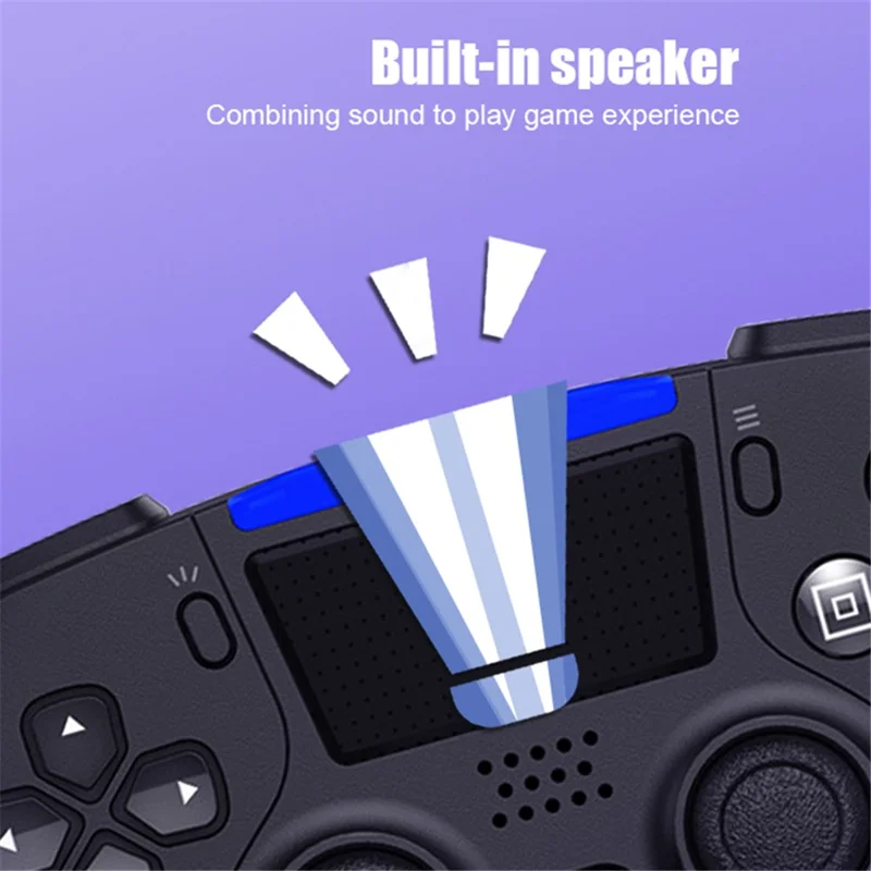 P02 Bluetooth Wireless Game Controller Double Vibration Six-axis Programmable Gamepad for Nintendo Switch/PS4 Game Consoles - Red