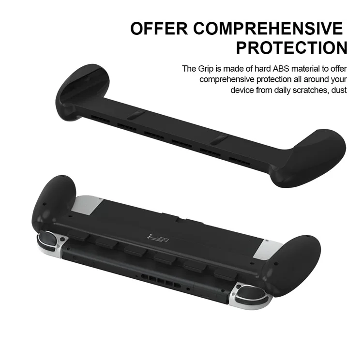 JYS JYS-NS217 Poignée antidérapante Support Joypad Contrôleur Poignée pour Nintendo Switch OLED Console de Jeu - Noir