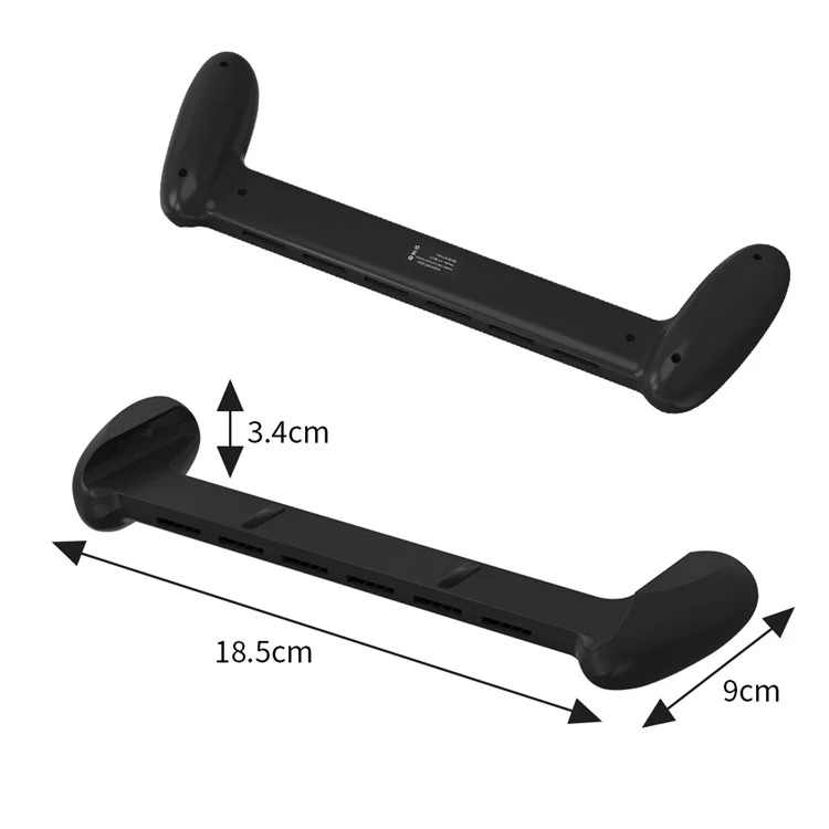 JYS JYS-NS217 Poignée antidérapante Support Joypad Contrôleur Poignée pour Nintendo Switch OLED Console de Jeu - Noir