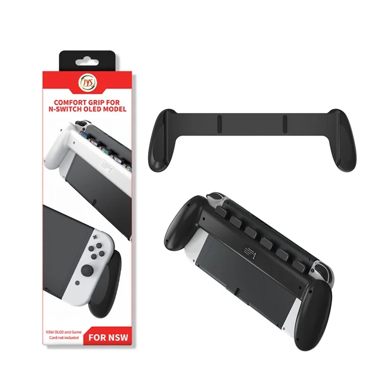 JYS JYS-NS217 Poignée antidérapante Support Joypad Contrôleur Poignée pour Nintendo Switch OLED Console de Jeu - Noir
