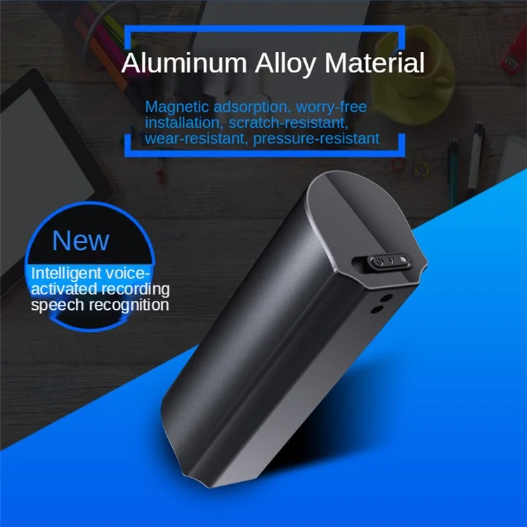 Q73 8 Go Mini enregistreur vocal numérique HD rechargeable avec réduction de bruit