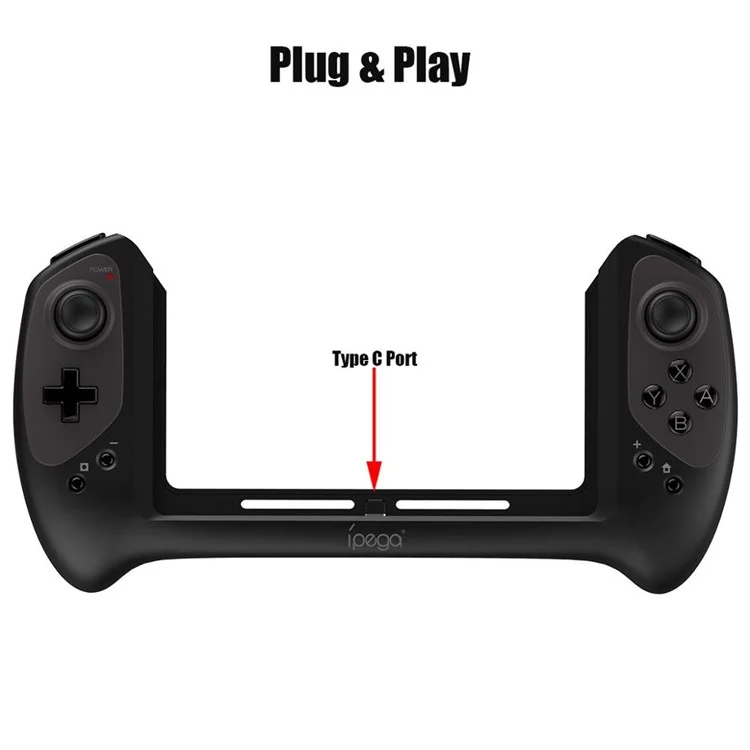 IPEGA PG-9163 Tipo-c Controlador de Juego Inalámbrico Plug & Play Joystick de Gamepad Para la Consola Nintendo Switch