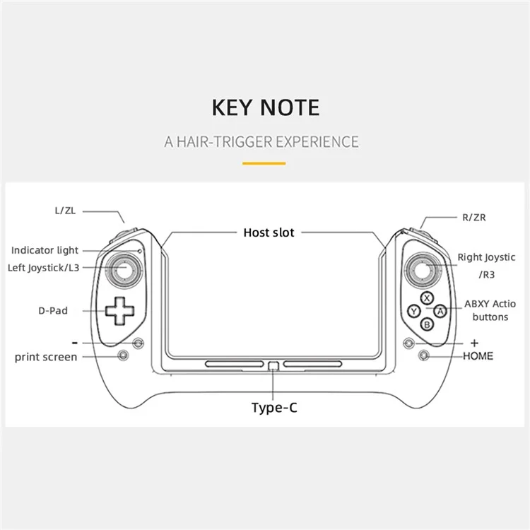 IPEGA PG-9163 Tipo-c Controlador de Juego Inalámbrico Plug & Play Joystick de Gamepad Para la Consola Nintendo Switch